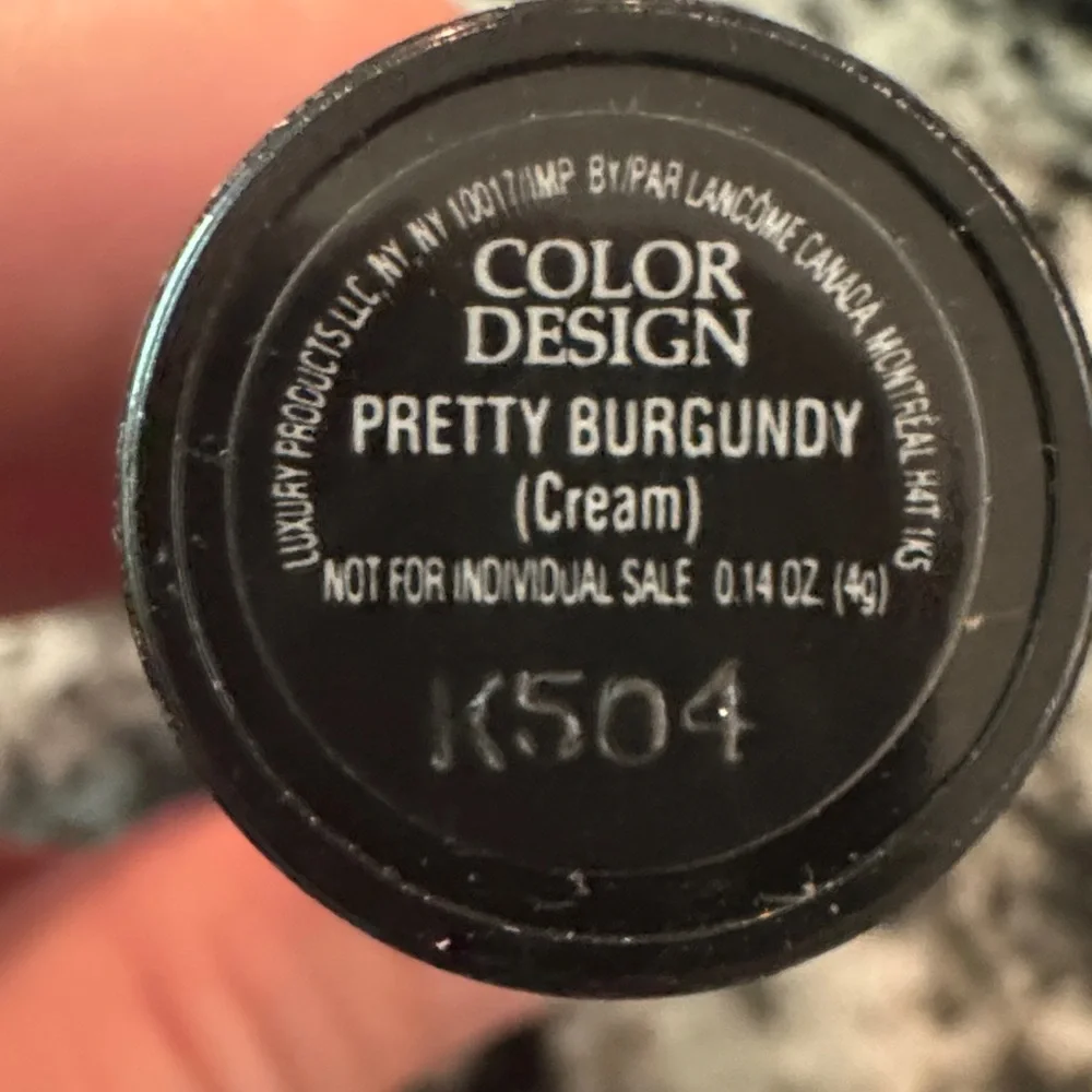 Lancome Pretty burgundy lip stick